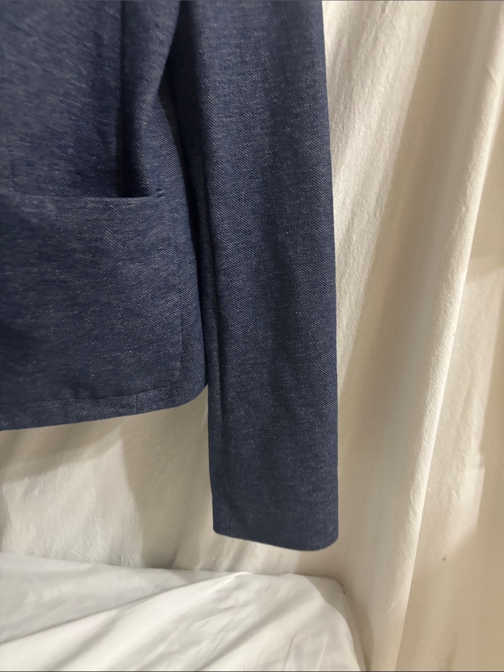 GAP Navy Blue sz14 tall Blazer Jacket office classic pockets career versatile H - Picture 4 of 11